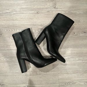 Black Bamboo Booties. Size 10. Never worn. Brand New.